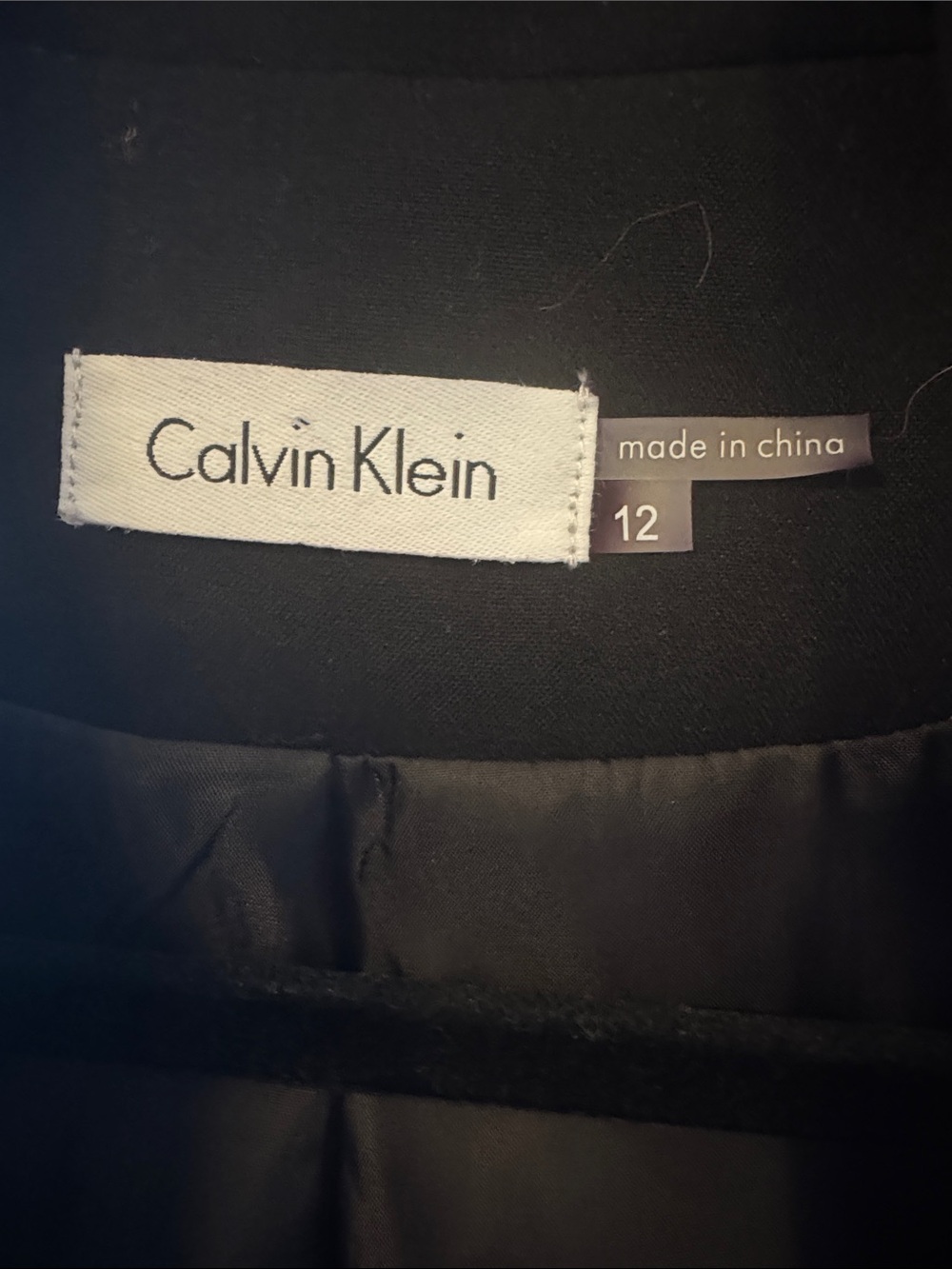 Calvin Klein Black Cap Sleeve Midi Wrap Dress Size 12 - Picture 3 of 10